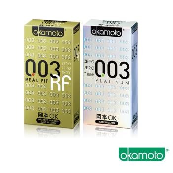 岡本okamoto 003 RF極薄貼身12入+Platinum白金12入