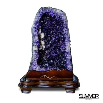 【SUMMER 寶石】巴西5A聚財納氣紫晶洞13kg(C039)