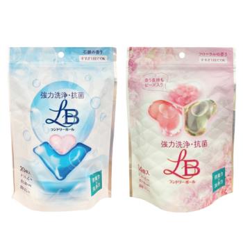 【3入組】日本 J&C LB洗衣膠球 皂香愛心型/花香三葉草型