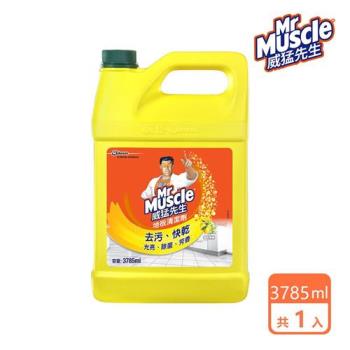 威猛先生 地板清潔劑加侖桶-清新檸檬3785ml