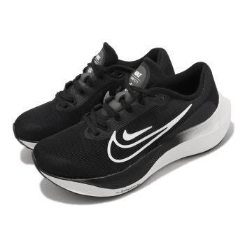 Nike 慢跑鞋 Wmns Zoom Fly 5 女鞋 黑 白 緩震 厚底 路跑 運動鞋 DM8974-001