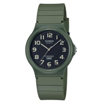 【CASIO 卡西歐】指針錶 樹脂錶帶 生活防水 綠 MQ-24UC (MQ-24UC-3B)