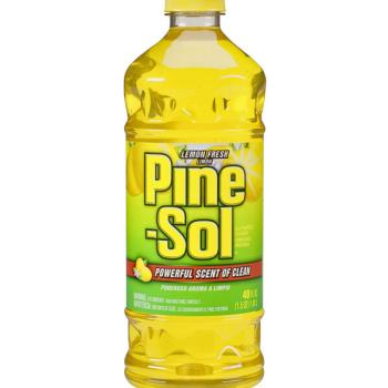 【美國 Pine-Sol】清潔劑(檸檬清新香) 48oz/1410ml x8 箱購