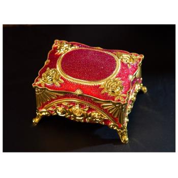 復古彩色高檔珠寶首飾盒