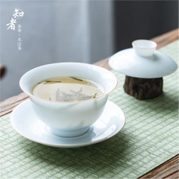 白釉清透白瓷茶杯110ml