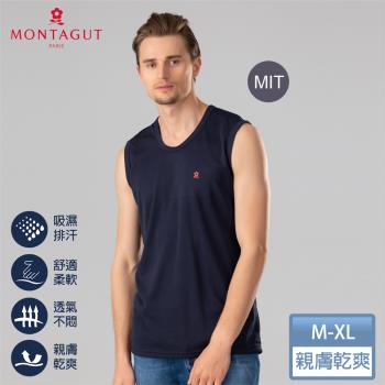 【MONTAGUT夢特嬌】MIT台灣製蜂巢循環涼感排汗無袖衫