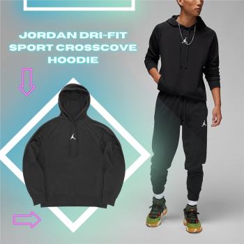 Nike 長袖上衣 Jordan Sport 男款 黑 喬丹 連帽上衣 經典 帽T 運動 長T DQ7328-010