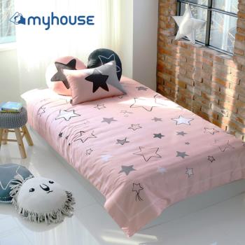 【myhouse】 新款韓國超細纖維兩件式四季枕被組 - 滿天星