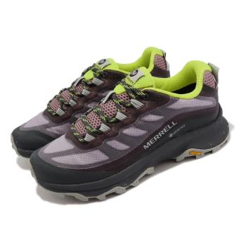Merrell 戶外鞋 Moab Speed GTX 女鞋 紫黑 綠 襪套式 防水 郊山 登山 運動鞋 ML067496