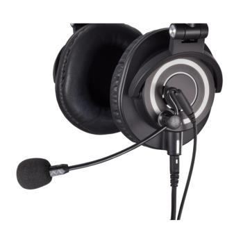 美國Antlion Audio耳罩式耳機用磁扣外接式降噪麥克風GDL-1420(靜音功能;心形單一指向)ModMic Uni適遊戲客服總機