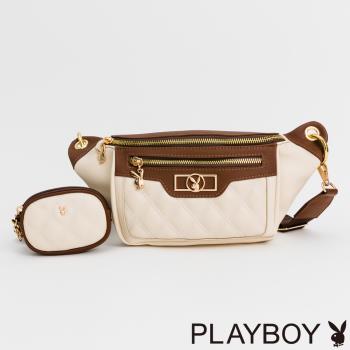 PLAYBOY - 腰包 Refined系列 - 米白色