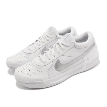 Nike 網球鞋 Wmns Zoom Court Lite 3 白 銀 女鞋 硬地球場 氣墊 運動鞋 DH1042-101