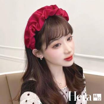  【Hera 赫拉】韓國大腸褶皺緞面髮箍 H111102509