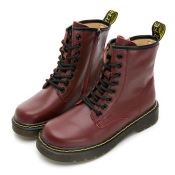 【PLAYBOY】British style 經典真皮馬汀靴-紅-Y867966