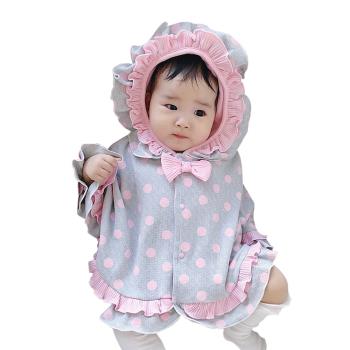 Colorland-披風外套 寶寶披風 嬰兒斗篷 造型外套