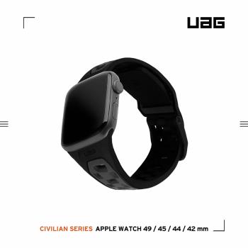 UAG Apple Watch 42/44/45/49mm 簡約運動錶帶-黑