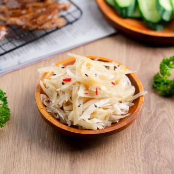 【蘭揚食品】中華牛蒡絲200G-小菜-料理包解凍即食(全素/素食/蔬食)