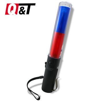 Q&T 充電式手電筒紅藍光交通指揮棒 SY-T8033