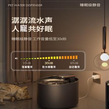 [Keleb凱樂柏] 新款寵物飲水機 智能寵物飲水器 自動循環過濾 帶燈缺水即斷電