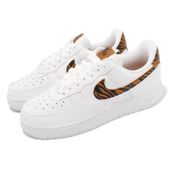 Nike 休閒鞋 Wmns Air Force 1 07 白 虎紋 小白鞋 女鞋 AF1 基本款 DD8959-108