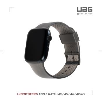 [U] Apple Watch 42/44/45/49mm 時尚亮透錶帶-透黑