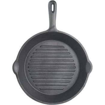 《KitchenCraft》鑄鐵煎烤盤(圓凸紋)