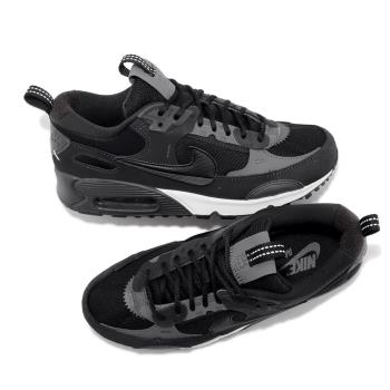 Nike 休閒鞋 Wmns Air Max 90 Futura 黑 灰 氣墊 拼接 復古 女鞋 DM9922-003