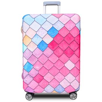 新款拉鍊式行李箱防塵保護套 行李箱套(美人魚25-28吋)