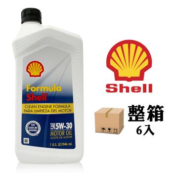 殼牌 Shell Formula 5W30 合成機油【整箱6入】