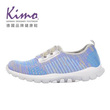 Kimo德國品牌健康鞋-混色織面羊皮休閒鞋 女鞋 (天青藍 KBBWF078286)