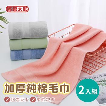 買1送1【嘟嘟太郎】日式加厚純棉毛巾 (2入組)