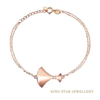 King Star 18K金扇形鑽石手鍊