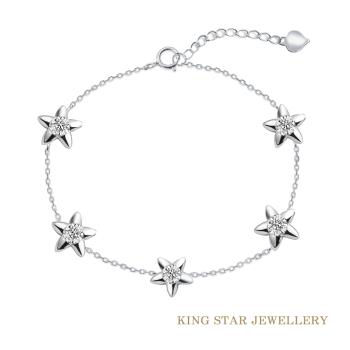 King Star 18K金星星鑽石手鍊