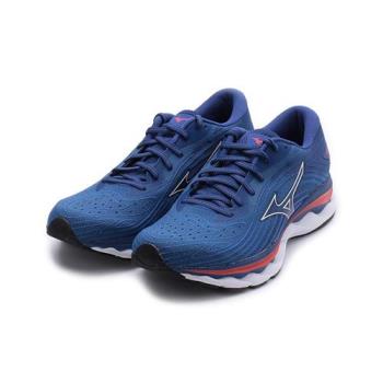 MIZUNO WAVE SKY 6 慢跑鞋 藍紅 J1GC220206 男鞋