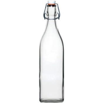 【Utopia】扣式密封玻璃水瓶(1L)