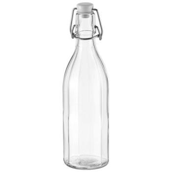 【TESCOMA】扣式密封玻璃水瓶(豎紋500ml)