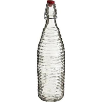 【Premier】扣式密封玻璃水瓶(螺紋1L)