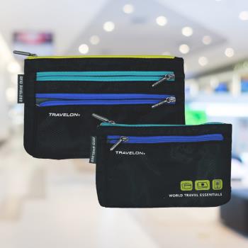 《TRAVELON》RFID防盜證件包2件(黑) | 卡片夾 識別證夾 名片夾 RFID辨識