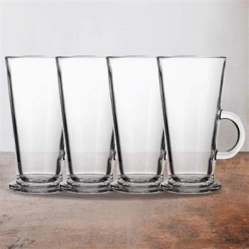 【Premier】晶透玻璃馬克杯4入(250ml)