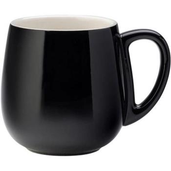 【Utopia】寬肚瓷製馬克杯(黑420ml)