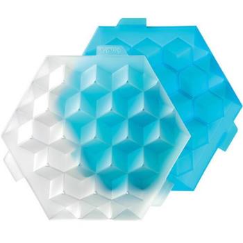 《LEKUE》方磚製冰盒(藍S)