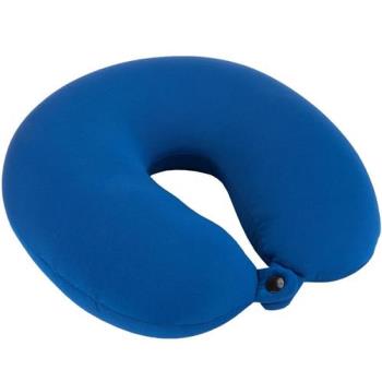[TRAVELON]U型扣式顆粒護頸枕(藍)