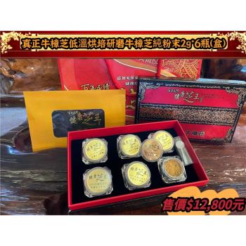 【百年永續 健康芝王】頂級牛樟芝純研磨粉末12公克禮盒