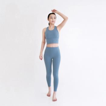 [Mukasa] DURABLE 提臀美形瑜珈褲 - 霧霾藍 - MUK-22931