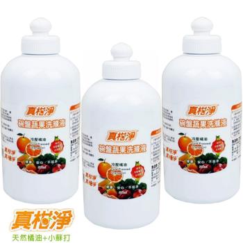 【真柑淨】碗盤蔬果洗滌液 蔬果/餐具 洗潔劑500mlx12入（柑橘香）