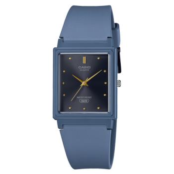 【CASIO 卡西歐】簡約指針錶 學生錶 橡膠錶帶 淺藍 生活防水 MQ-38 ( MQ-38UC-2A2 )