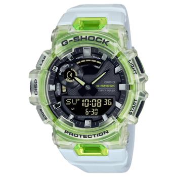 【CASIO 卡西歐】G-SHOCK 男錶 雙顯錶 活力亮彩 樹脂錶帶 半透明 藍牙連結 防水 GBA-900 ( GBA-900SM-7A9 )
