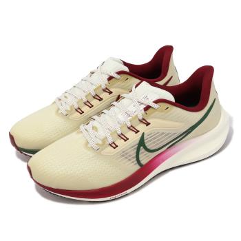 Nike 慢跑鞋 Air Zoom Pegasus 39 男鞋 米白 紅 綠 小飛馬 運動鞋 氣墊 緩震 FB7161-231