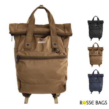 【Rosse Bags】男女款多功能大容量雙肩旅行包(現+預 黑色／藍色／棕色)