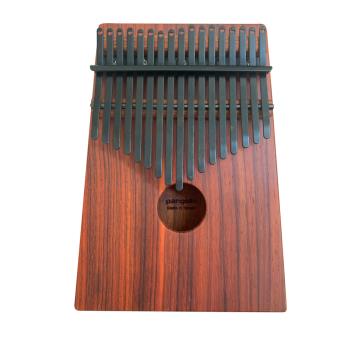 【音樂城市】非洲酸枝(紅壇)實木拼接搭配PVD鍍鈦鋼片-黑色 箱式卡林巴琴 拇指琴